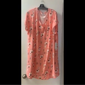 Full Figure Printed Night Shirt